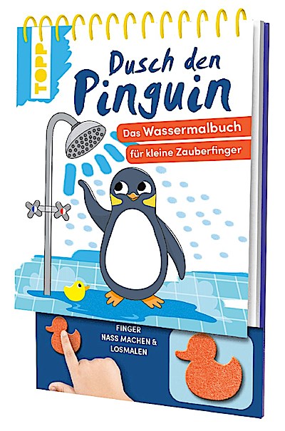 Pinguin Wassermalbuch
