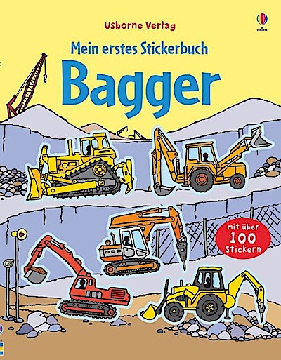 Mein erstes Stickerbuch: Bagger