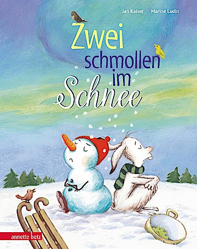 Zwei schmollen im Schnee