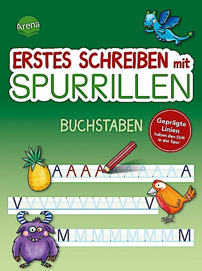 Erstes Schreiben mit Spurrillen - Buchstaben