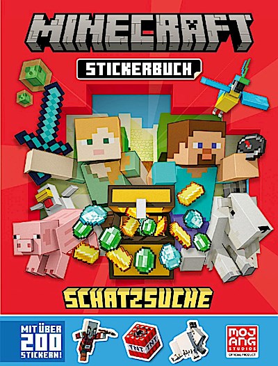 Minecraft - Stickerbuch: Schatzsuche