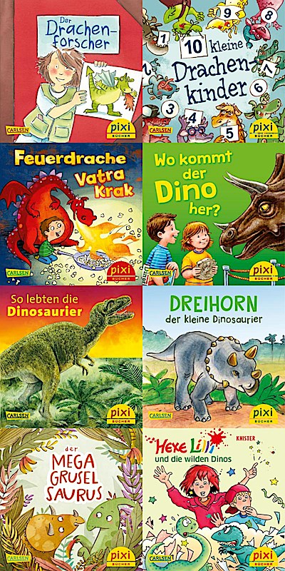 Pixi-8er-Set 279: Dinos und Drachen bei Pixi (...