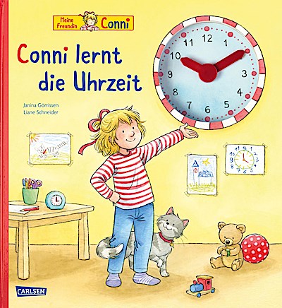 Conni-Pappbilderbuch: Conni lernt die Uhrzeit