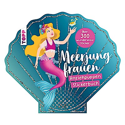 Anziehpuppen-Stickerbuch: Meerjungfrauen