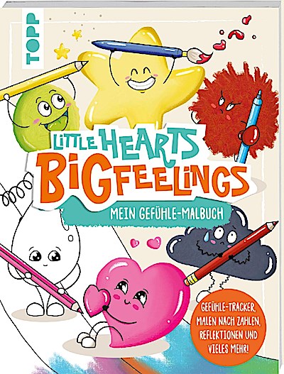 Little Hearts - Big Feelings - Mein Gefühle-Malbuch