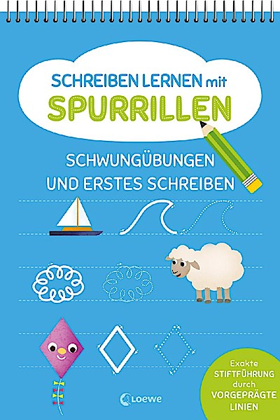 Schreiben lernen mit Spurrillen - Schwungübungen & ...