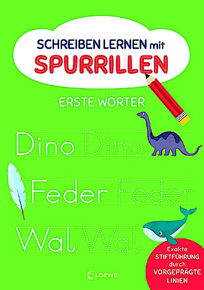 Schreiben lernen mit Spurrillen - Erste Wörter