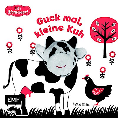 Kontrastbuch für Babys: Guck mal, kleine Kuh