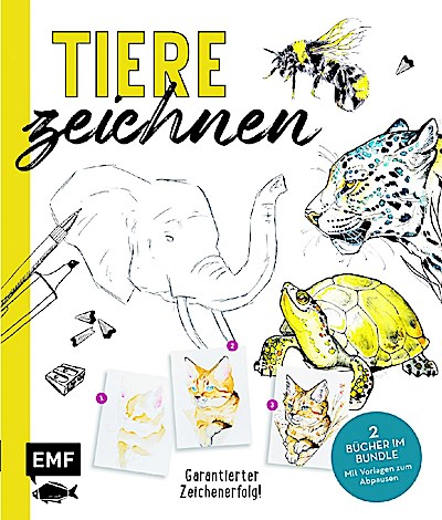 Tiere zeichnen (2 Bücher im Bundle)