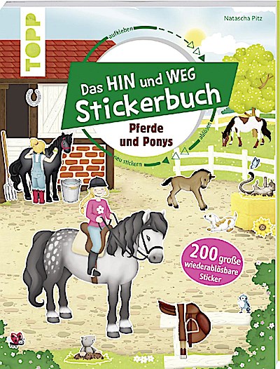 Das Hin und weg Stickerbuch - Pferde und Ponys