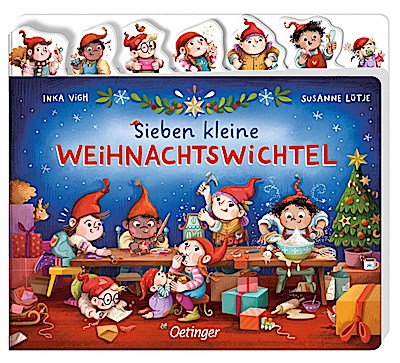 Sieben kleine Weihnachtswichtel