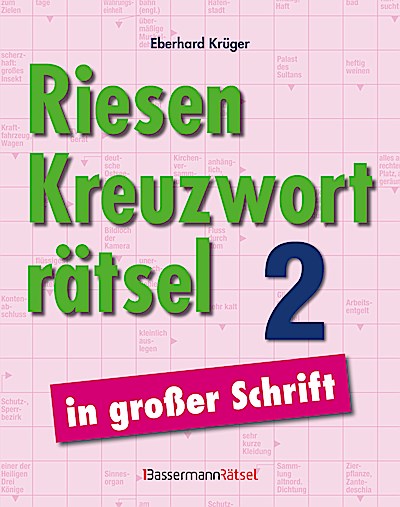 Riesen-Kreuzworträtsel in großer Schrift 2 (5 ...