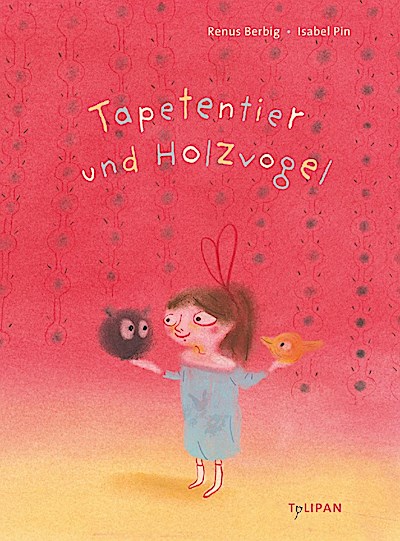Tapetentier und Holzvogel