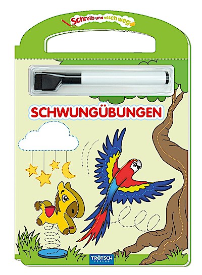 Schreib und wisch weg: Schwungübungen (mit Stift)